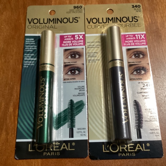 Loreal Paris Voluminous Original/Curved Mascara Bundle of 2 NEW - Picture 2 of 5